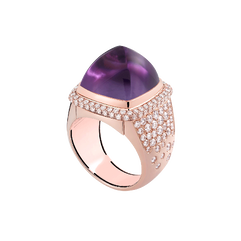 紫水晶 Pain de Sucre系列可替换宝石戒指