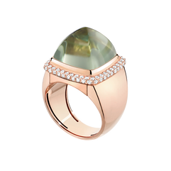绿堇云石 Pain de Sucre系列可替换宝石戒指