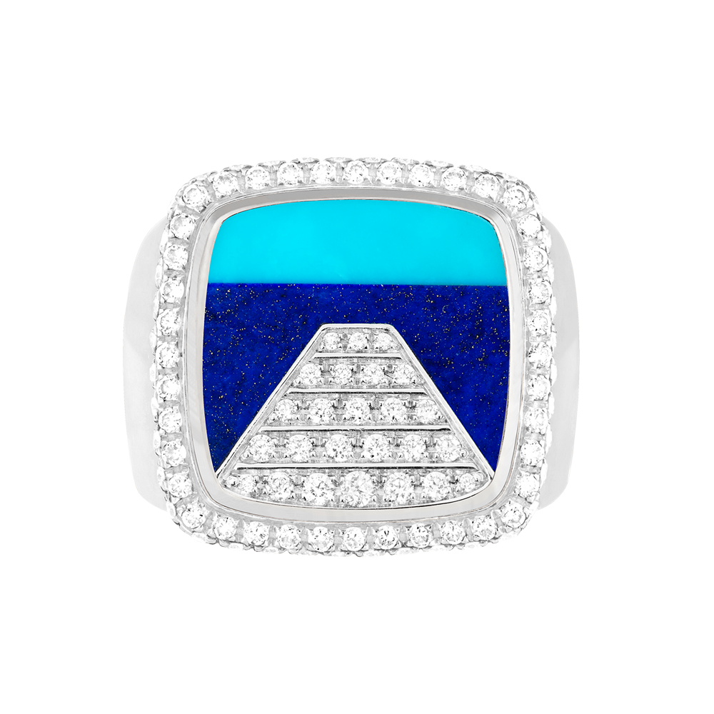 天河石 Pain de Sucre系列可替换宝石戒指