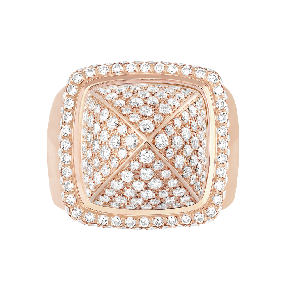 白色钻石 Pain de Sucre系列可替换宝石戒指