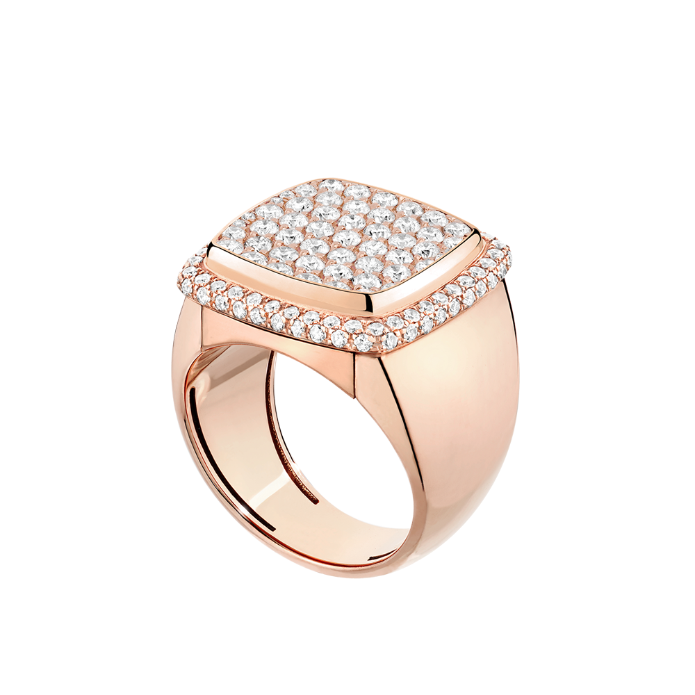 白色钻石 Pain de Sucre系列可替换宝石戒指