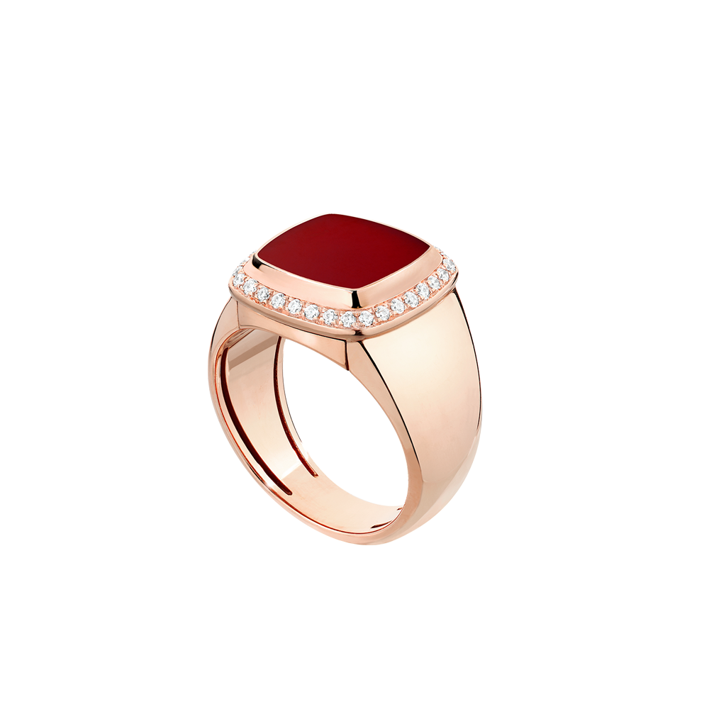 红玉髓 Pain de Sucre系列可替换宝石戒指