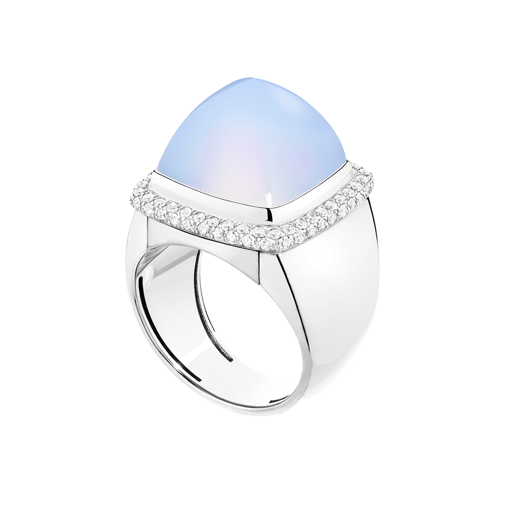 玉髓 Pain de Sucre系列可替换宝石戒指