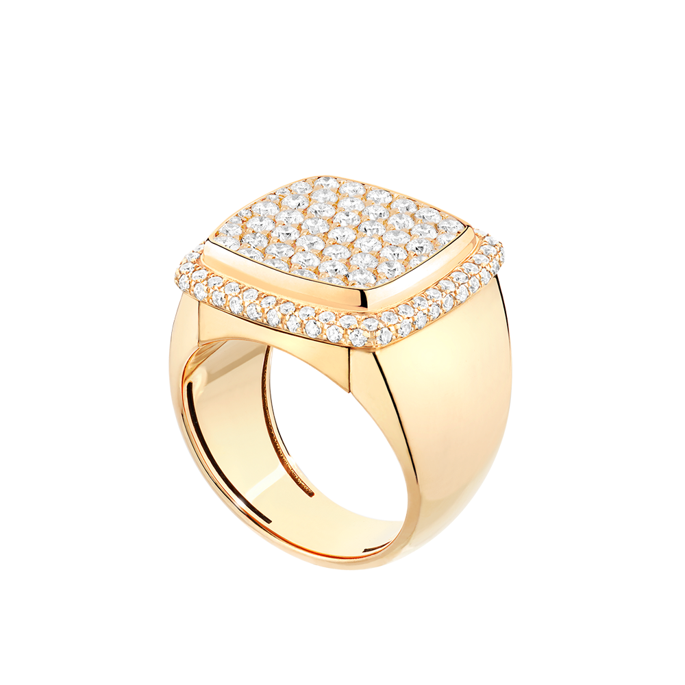 白色钻石 Pain de Sucre系列可替换宝石戒指