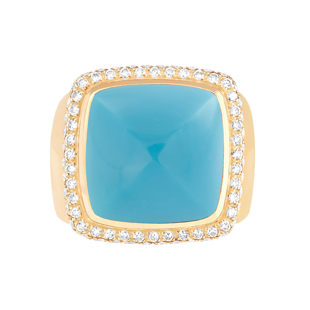 绿松石 Pain de Sucre系列可替换宝石戒指