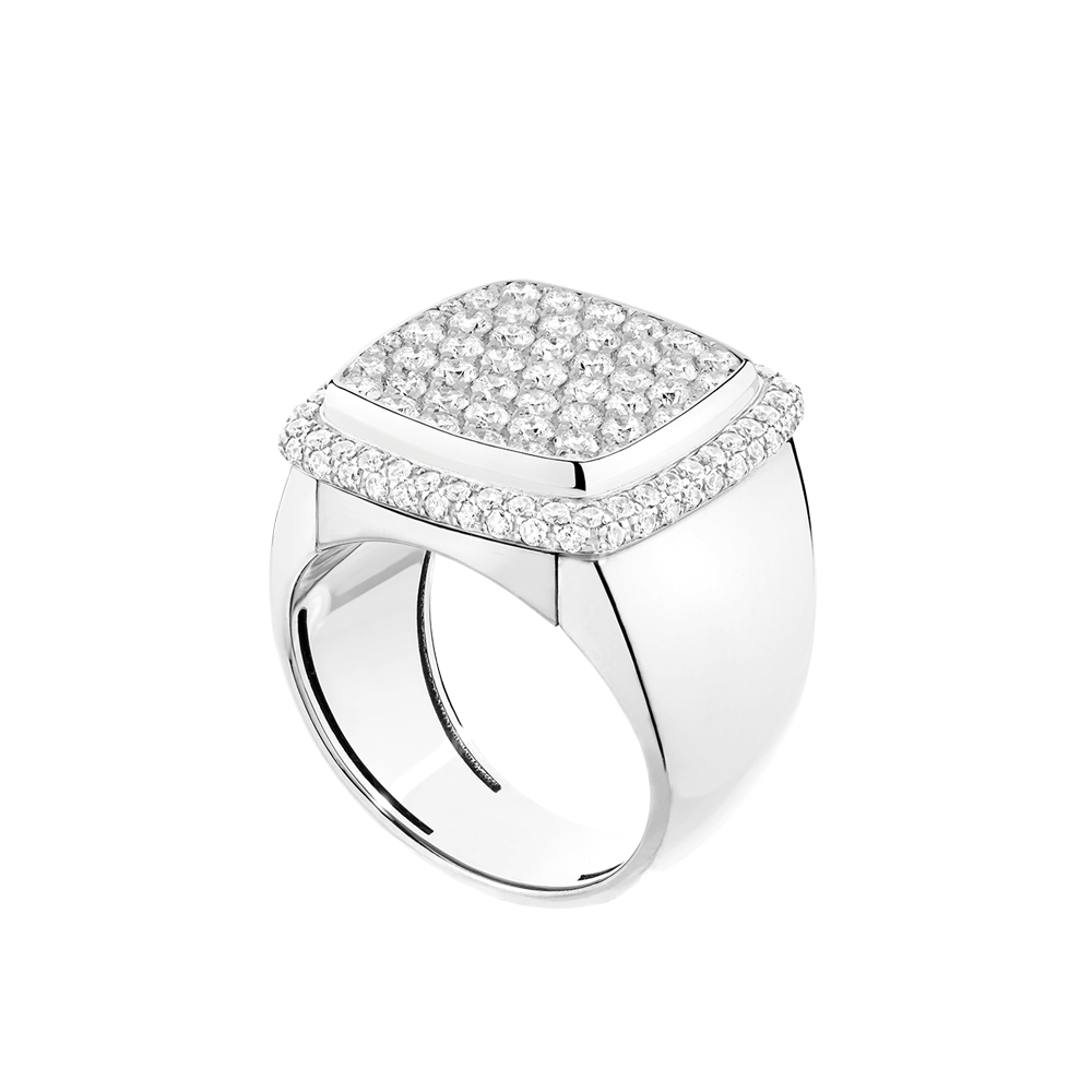 白色钻石 Pain de Sucre系列可替换宝石戒指