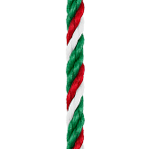 绿色，白色和红色Emblem链绳