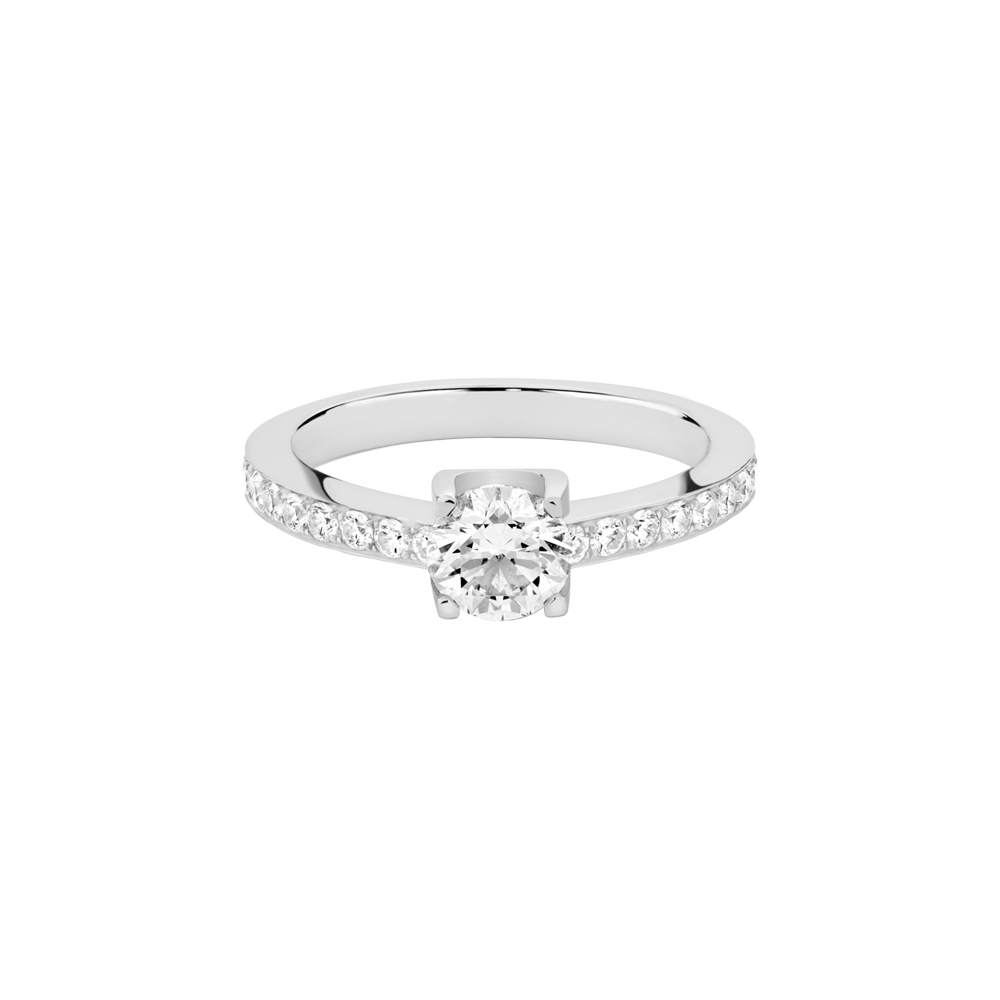 Force 10 Duo 满镶钻石订婚戒指0.7克拉