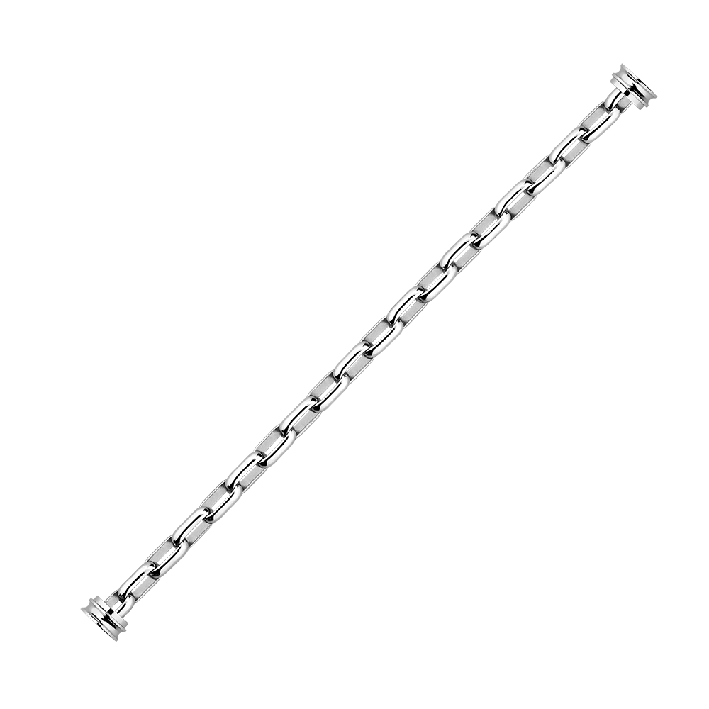 18K白金链环式手链