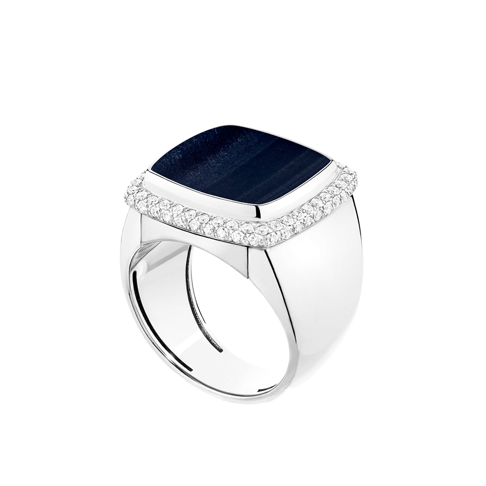 鹰眼石 Pain de Sucre系列可替换宝石戒指